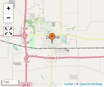 Area schools map